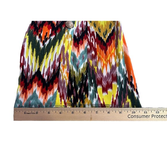 Women's Antthony Originals Multi-Colored Blouse with Wide Bell Sleeves Size XS - Picture 9 of 10